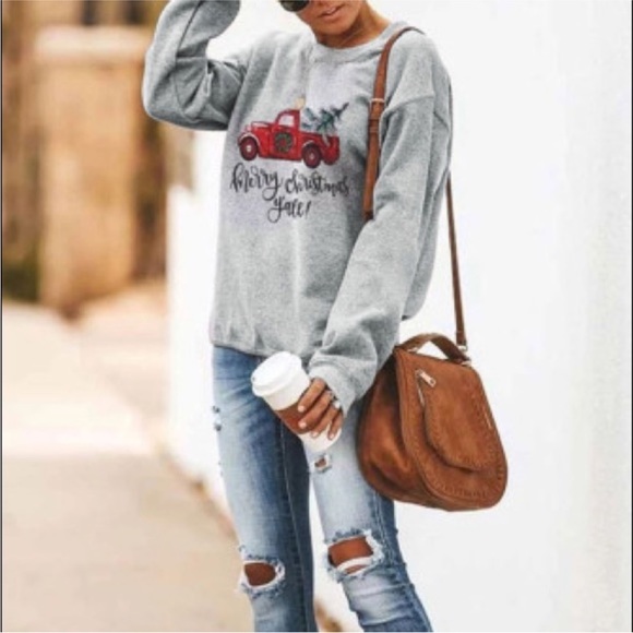 NWT Christmas Truck Sweatshirt - Picture 3 of 10